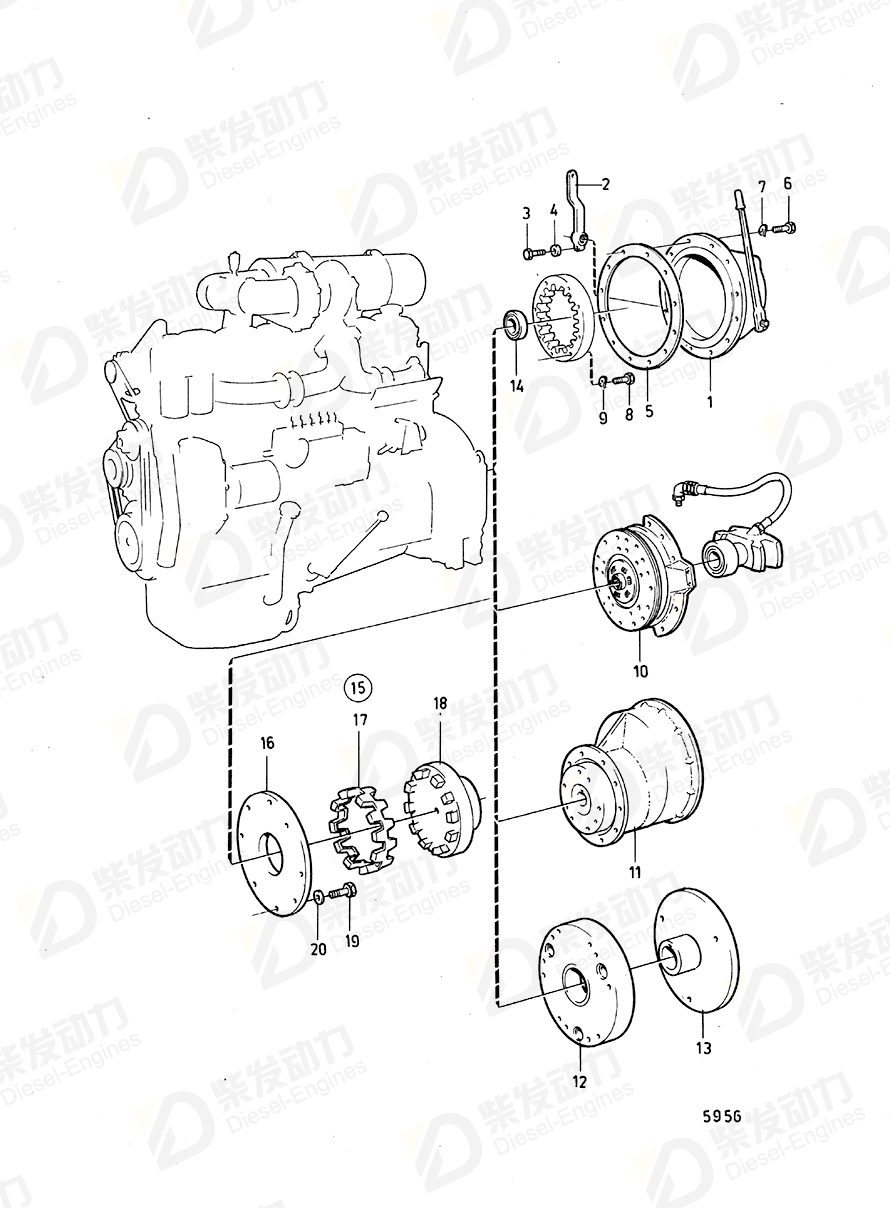 VOLVO Clutch 842520 Drawing